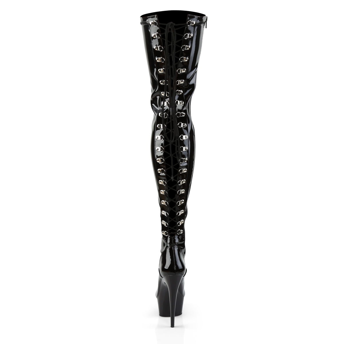 【PLEASER】DELIGHT-3063 シューズ Blk Str Pat/Blk【取寄】