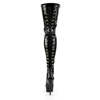【PLEASER】DELIGHT-3063 シューズ Blk Str Pat/Blk【取寄】