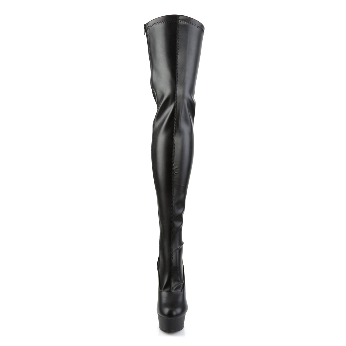 【PLEASER】DELIGHT-3063 シューズ Blk Str Faux Leather/Blk【取寄】