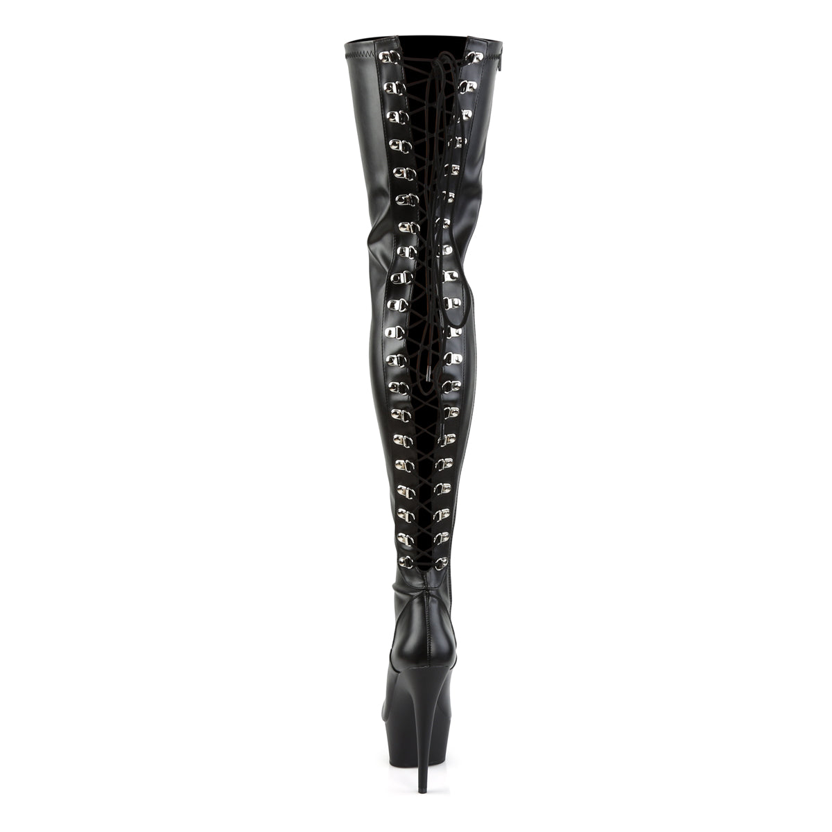 【PLEASER】DELIGHT-3063 シューズ Blk Str Faux Leather/Blk【取寄】
