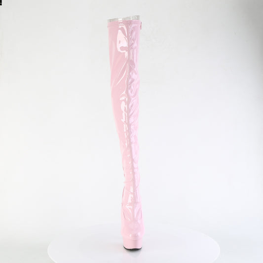 【PLEASER】DELIGHT-3063 プラットフォームシューズ B. Pink Str Pat/B. Pink【取寄】