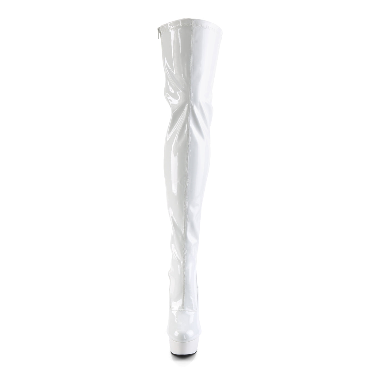 【PLEASER】DELIGHT-3063 シューズ Wht Str Pat/Wht【取寄】