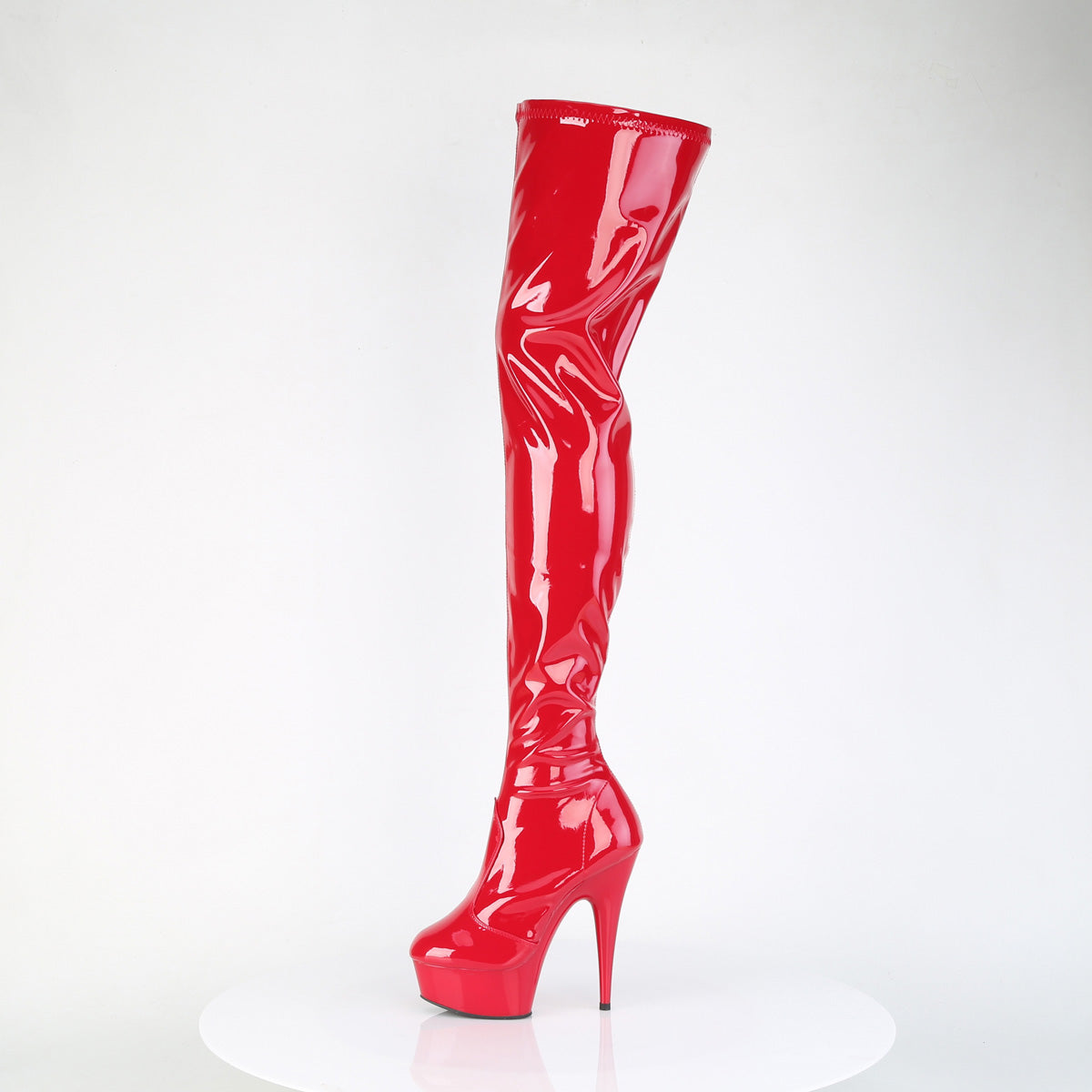 【PLEASER】DELIGHT-4000 シューズ Red Str Pat/Red【取寄】