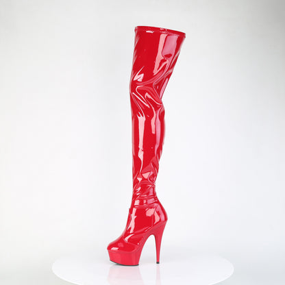 【PLEASER】DELIGHT-4000 シューズ Red Str Pat/Red【取寄】