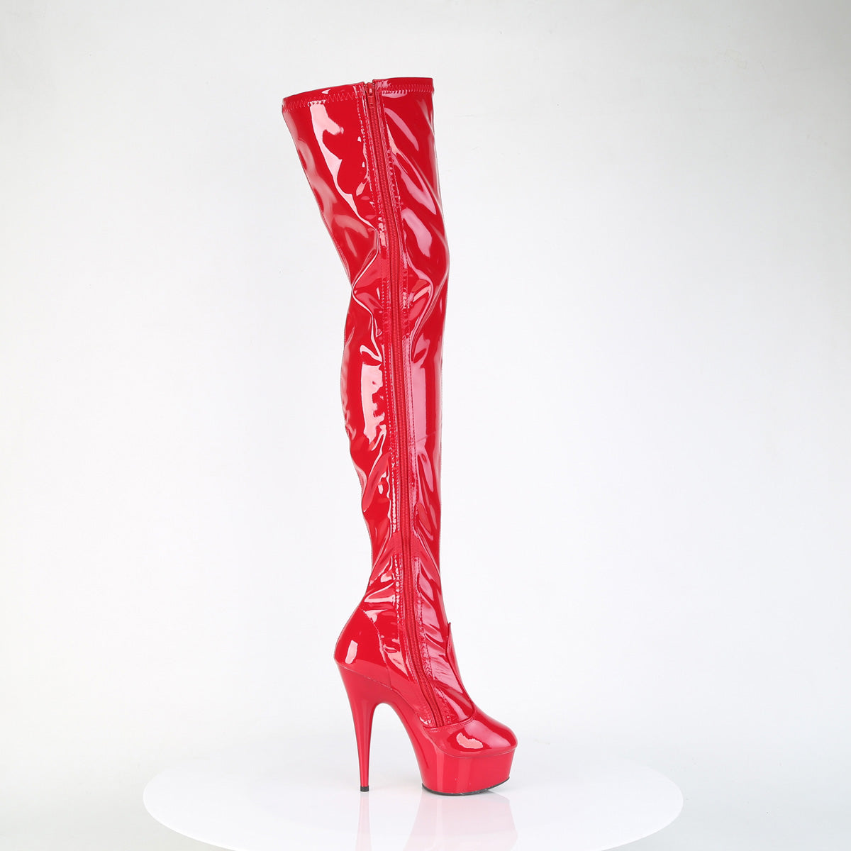 【PLEASER】DELIGHT-4000 シューズ Red Str Pat/Red【取寄】