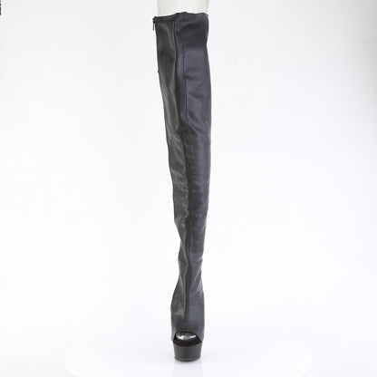 【PLEASER】DELIGHT-4019 シューズ Blk Faux Le/Blk Matte【取寄】