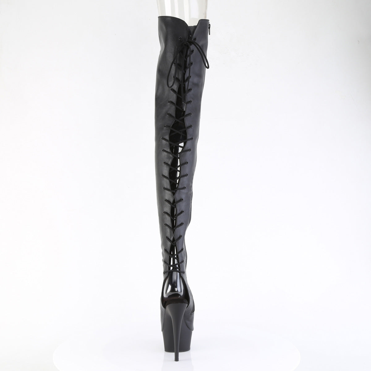 【PLEASER】DELIGHT-4019 シューズ Blk Faux Le/Blk Matte【取寄】
