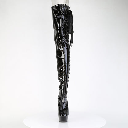 【PLEASER】DELIGHT-4050 シューズ Blk Str Pat/Blk【取寄】