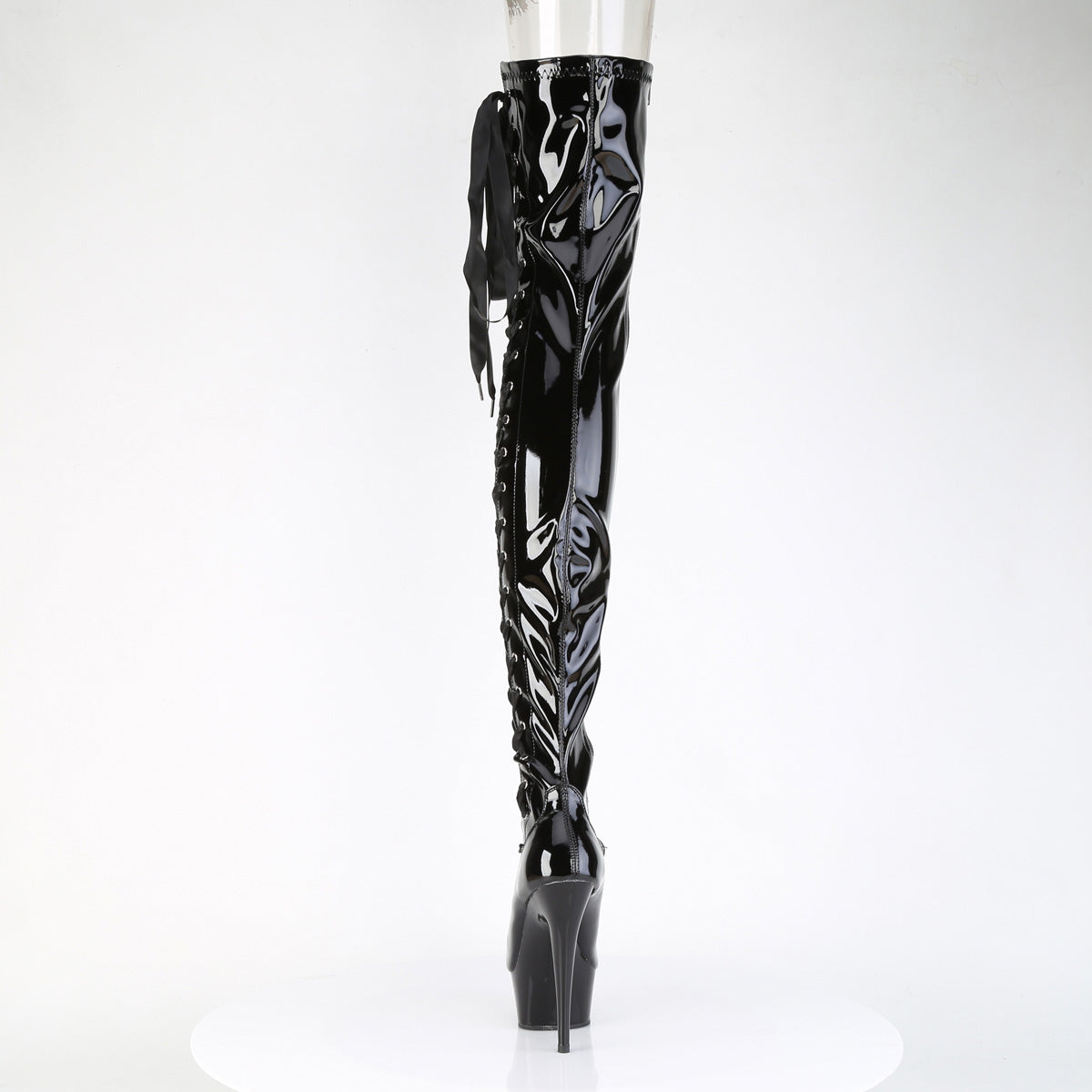 【PLEASER】DELIGHT-4050 シューズ Blk Str Pat/Blk【取寄】