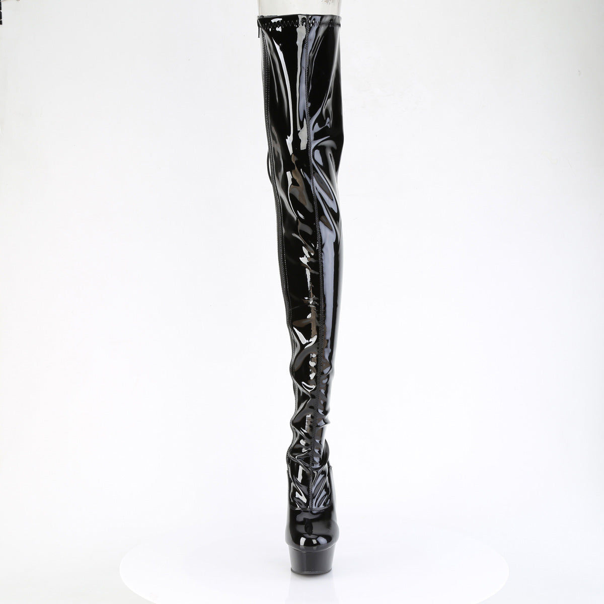 【PLEASER】DELIGHT-4063 シューズ Blk Str Pat/Blk【取寄】