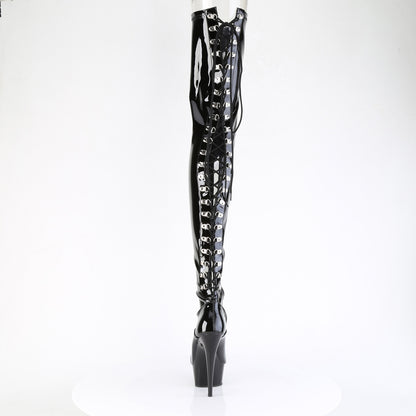 【PLEASER】DELIGHT-4063 シューズ Blk Str Pat/Blk【取寄】