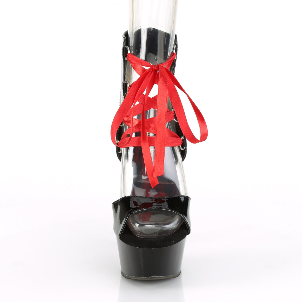 【PLEASER】DELIGHT-600-14FH シューズ Blk Pat/Blk【取寄】