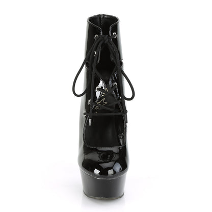 【PLEASER】DELIGHT-600-22 シューズ Blk Pat/Blk【取寄】