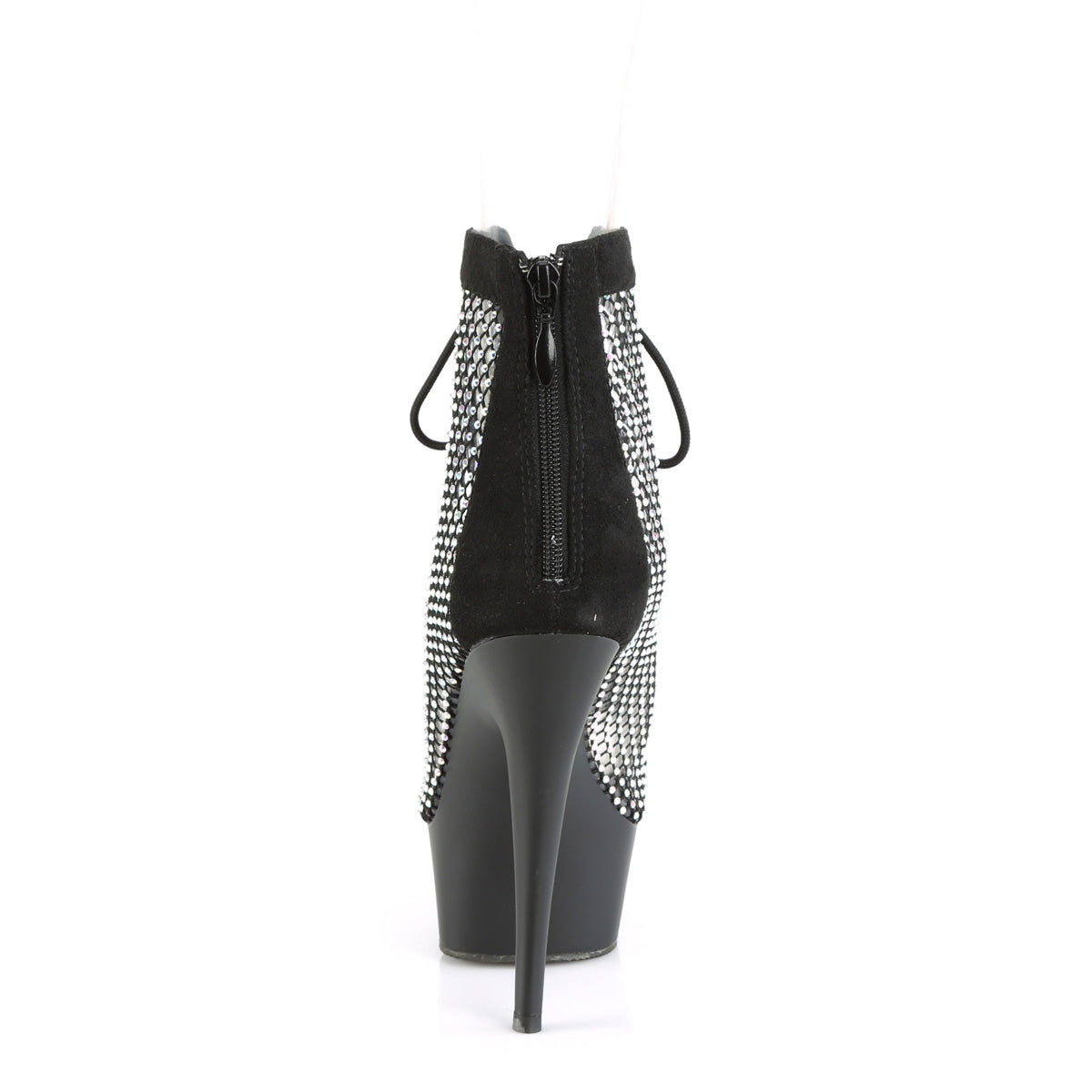 【PLEASER】DELIGHT-600-33RM シューズ Blk Faux Suede-RS Mesh/Blk Matte【取寄】