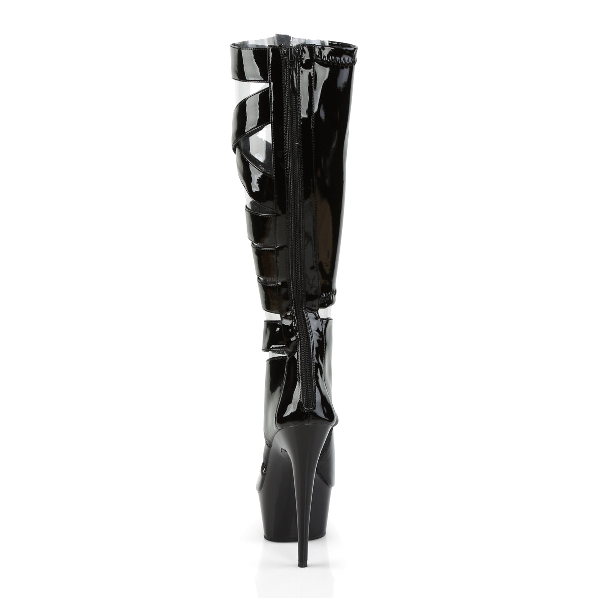 【PLEASER】DELIGHT-600-49 シューズ Blk Str Pat/Blk【取寄】
