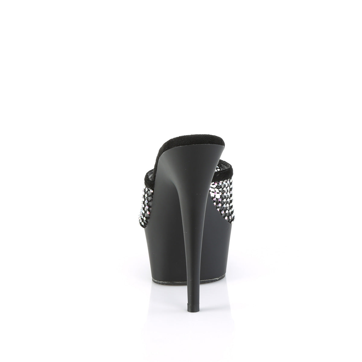 【PLEASER】DELIGHT-601-6RM シューズ Blk Faux Suede-RS Mesh/Blk Matte【取寄】