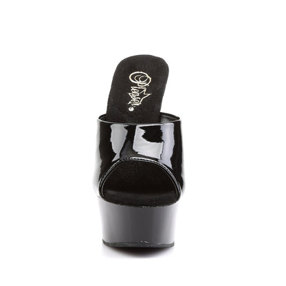 【PLEASER】DELIGHT-601 シューズ Blk Pat/Blk【取寄】
