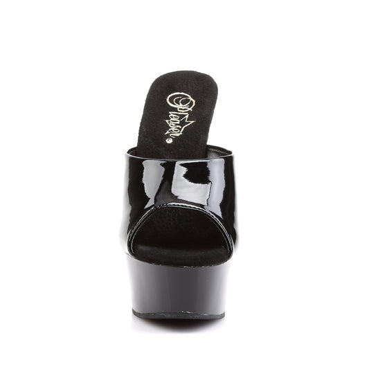 【PLEASER】DELIGHT-601 プラットフォームシューズ Blk Pat/Blk【取寄】