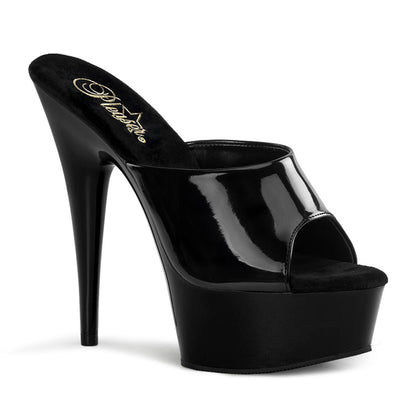【PLEASER】DELIGHT-601 シューズ Blk Pat/Blk【取寄】