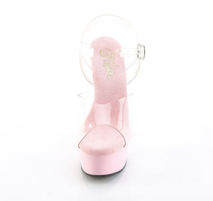 【PLEASER】DELIGHT-608 シューズ Clr/B. Pink【取寄】