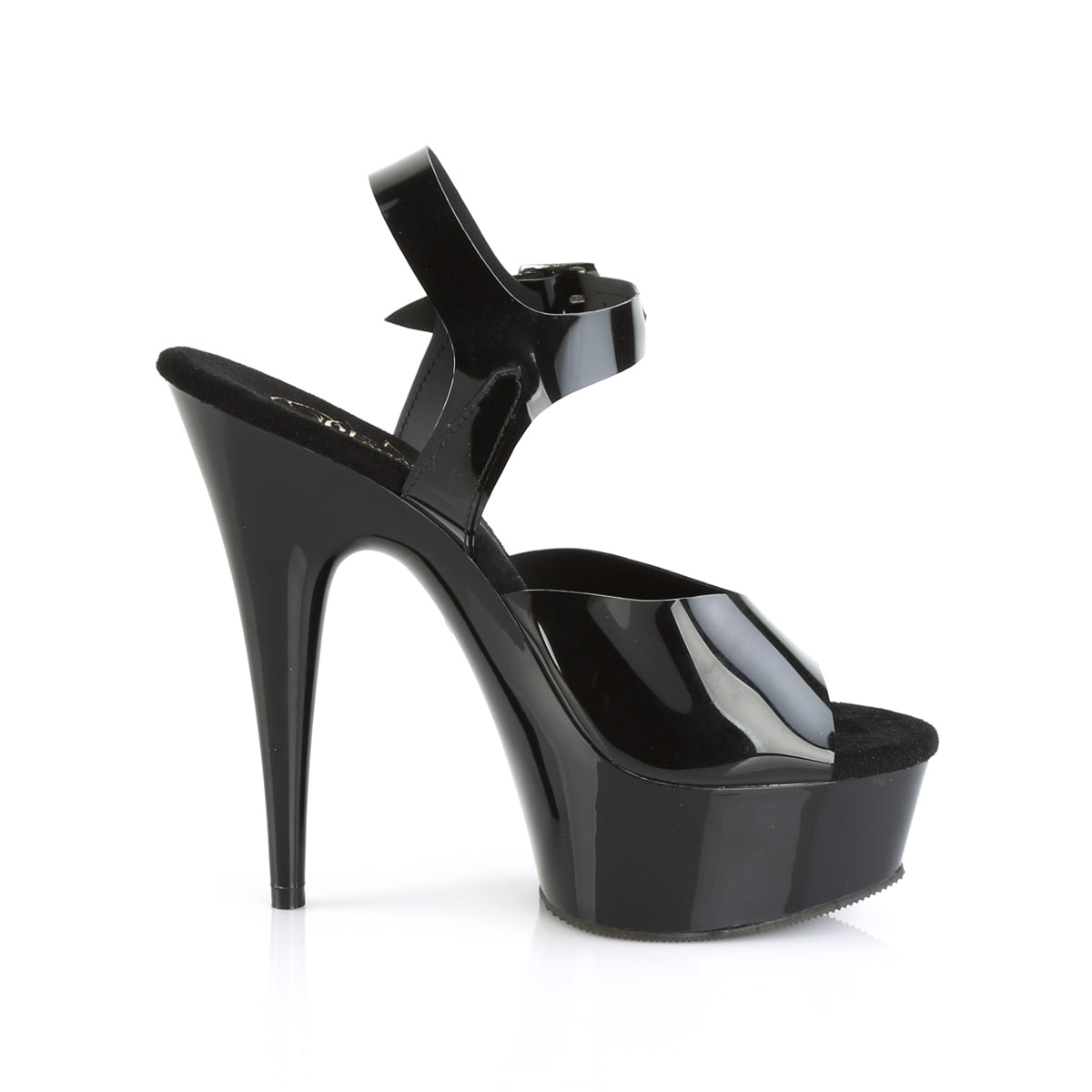 【PLEASER】DELIGHT-608N シューズ Blk (Jelly-Like) TPU/Blk【取寄】