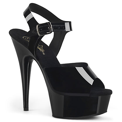 【PLEASER】DELIGHT-608N シューズ Blk (Jelly-Like) TPU/Blk【取寄】