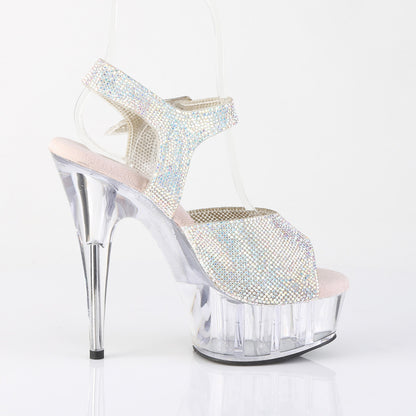 【PLEASER】DELIGHT-608N-RS プラットフォームシューズ Slv AB RS-TPU/Clr【取寄】