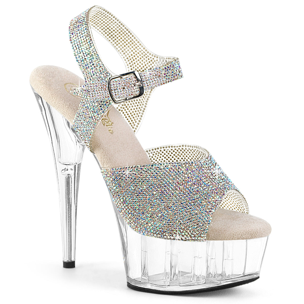【PLEASER】DELIGHT-608N-RS シューズ Slv AB RS-TPU/Clr【取寄】