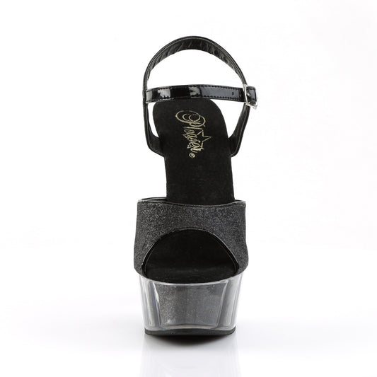 【PLEASER】DELIGHT-609-5G プラットフォームシューズ Blk Gltr/Blk Gltr【取寄】