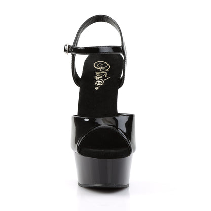 【PLEASER】DELIGHT-609 シューズ Blk Pat/Blk【取寄】