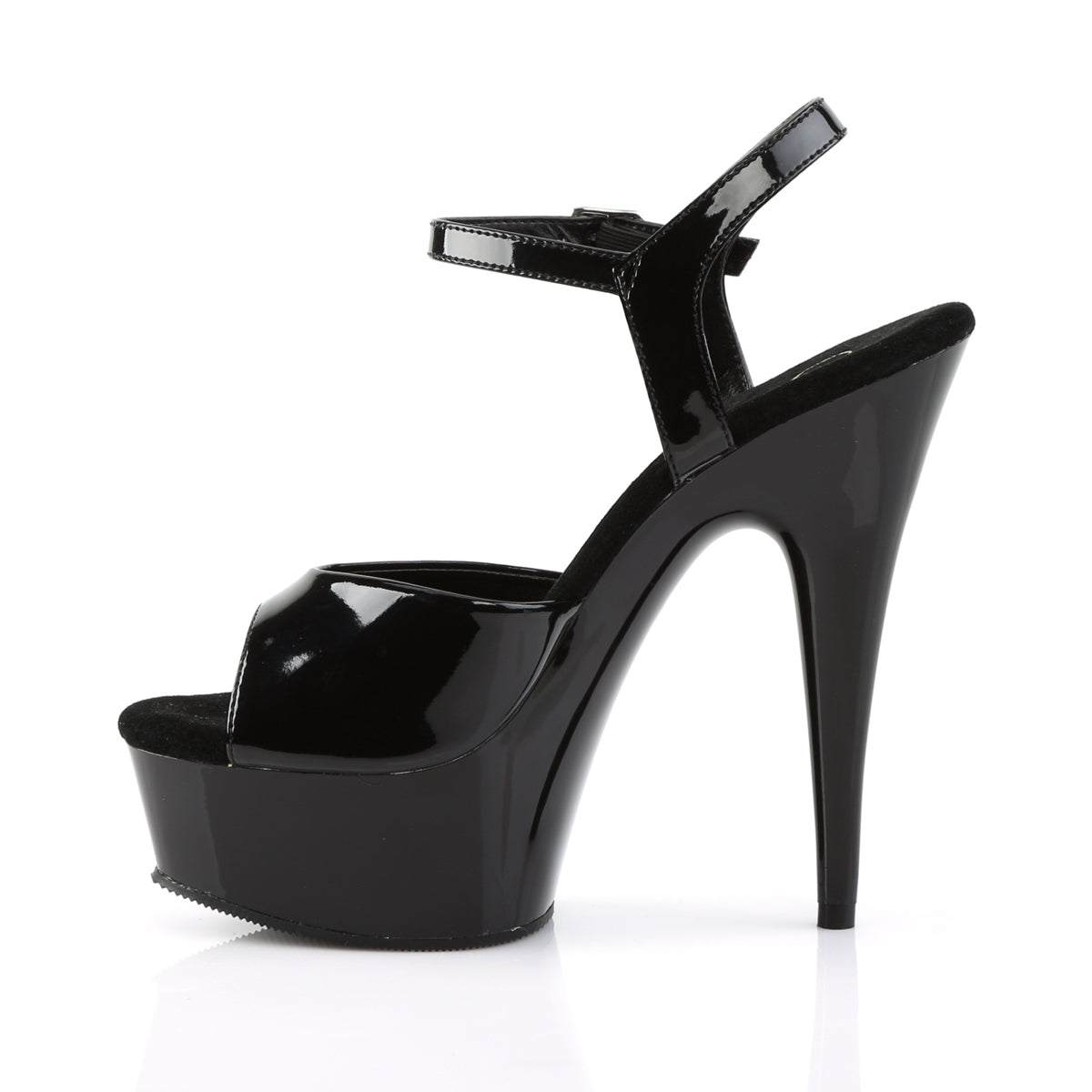 【PLEASER】DELIGHT-609 シューズ Blk Pat/Blk【取寄】