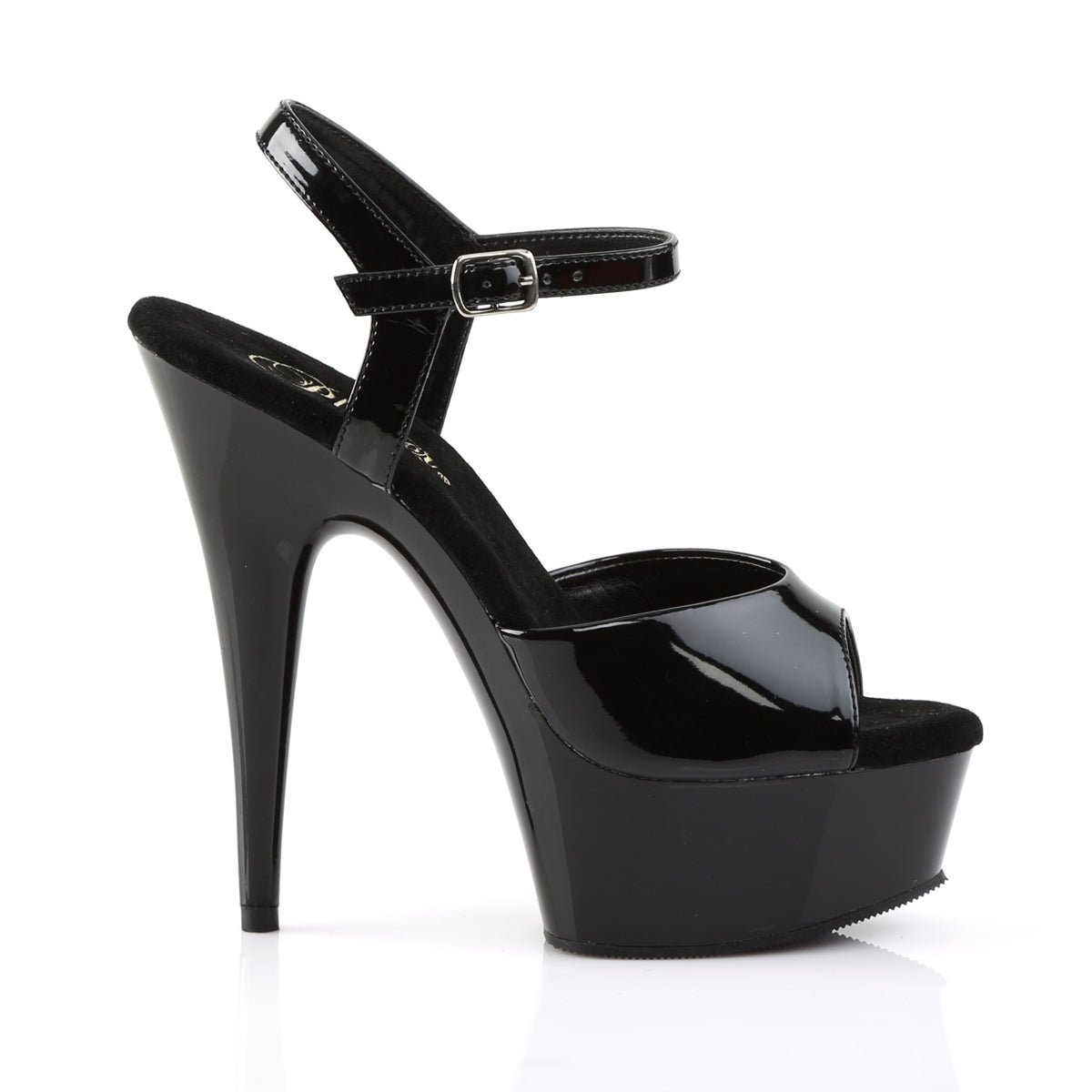 【PLEASER】DELIGHT-609 シューズ Blk Pat/Blk【取寄】