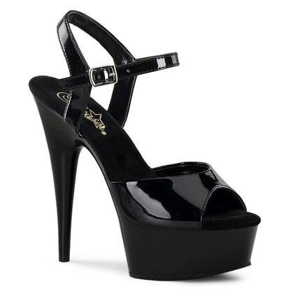 【PLEASER】DELIGHT-609 シューズ Blk Pat/Blk【取寄】