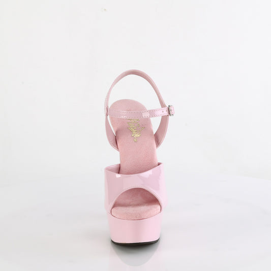 【PLEASER】DELIGHT-609 プラットフォームシューズ B. Pink Pat/B. Pink【取寄】