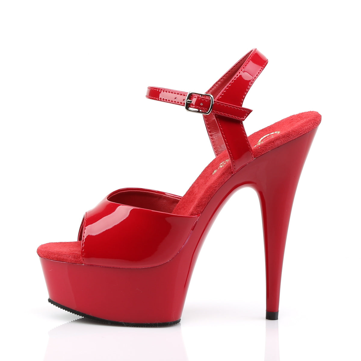 【PLEASER】DELIGHT-609 シューズ Red Pat/Red【取寄】