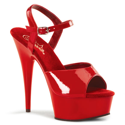 【PLEASER】DELIGHT-609 シューズ Red Pat/Red【取寄】