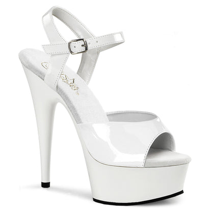 【PLEASER】DELIGHT-609 シューズ Wht Pat/Wht【取寄】
