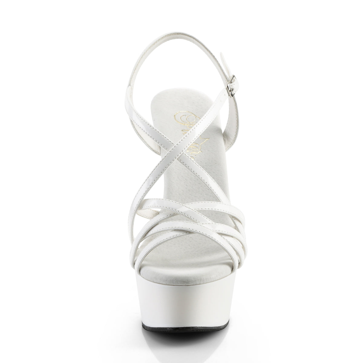 【PLEASER】DELIGHT-613 シューズ Wht Pat/Wht【取寄】