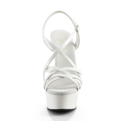 【PLEASER】DELIGHT-613 シューズ Wht Pat/Wht【取寄】