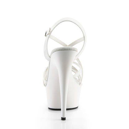 【PLEASER】DELIGHT-613 プラットフォームシューズ Wht Pat/Wht【取寄】