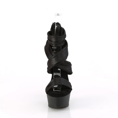 【PLEASER】DELIGHT-620 シューズ Blk Faux Le-Fabric/Blk Matte【取寄】
