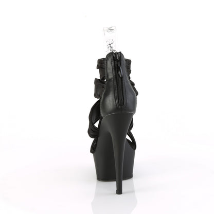 【PLEASER】DELIGHT-620 シューズ Blk Faux Le-Fabric/Blk Matte【取寄】