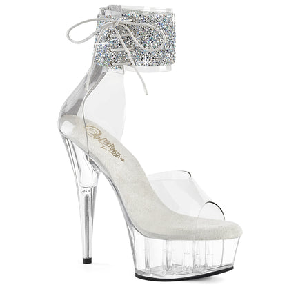 【PLEASER】DELIGHT-624RS-02 シューズ Clr-Slv AB RS/Clr【取寄】
