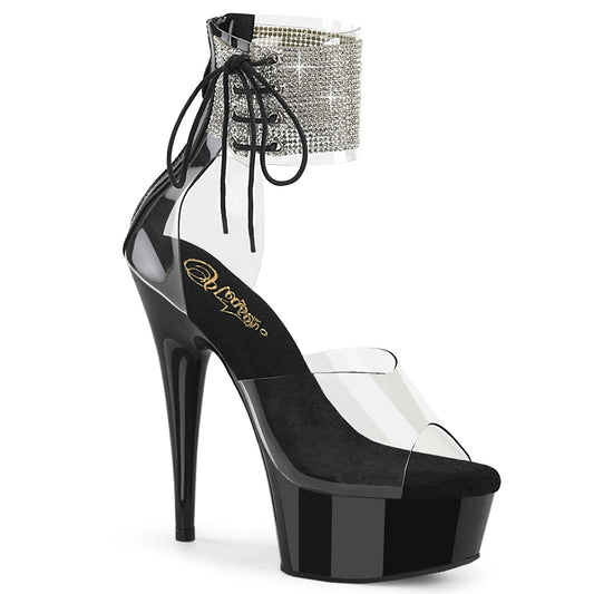 【PLEASER】DELIGHT-624RS プラットフォームシューズ Clr/Blk【取寄】