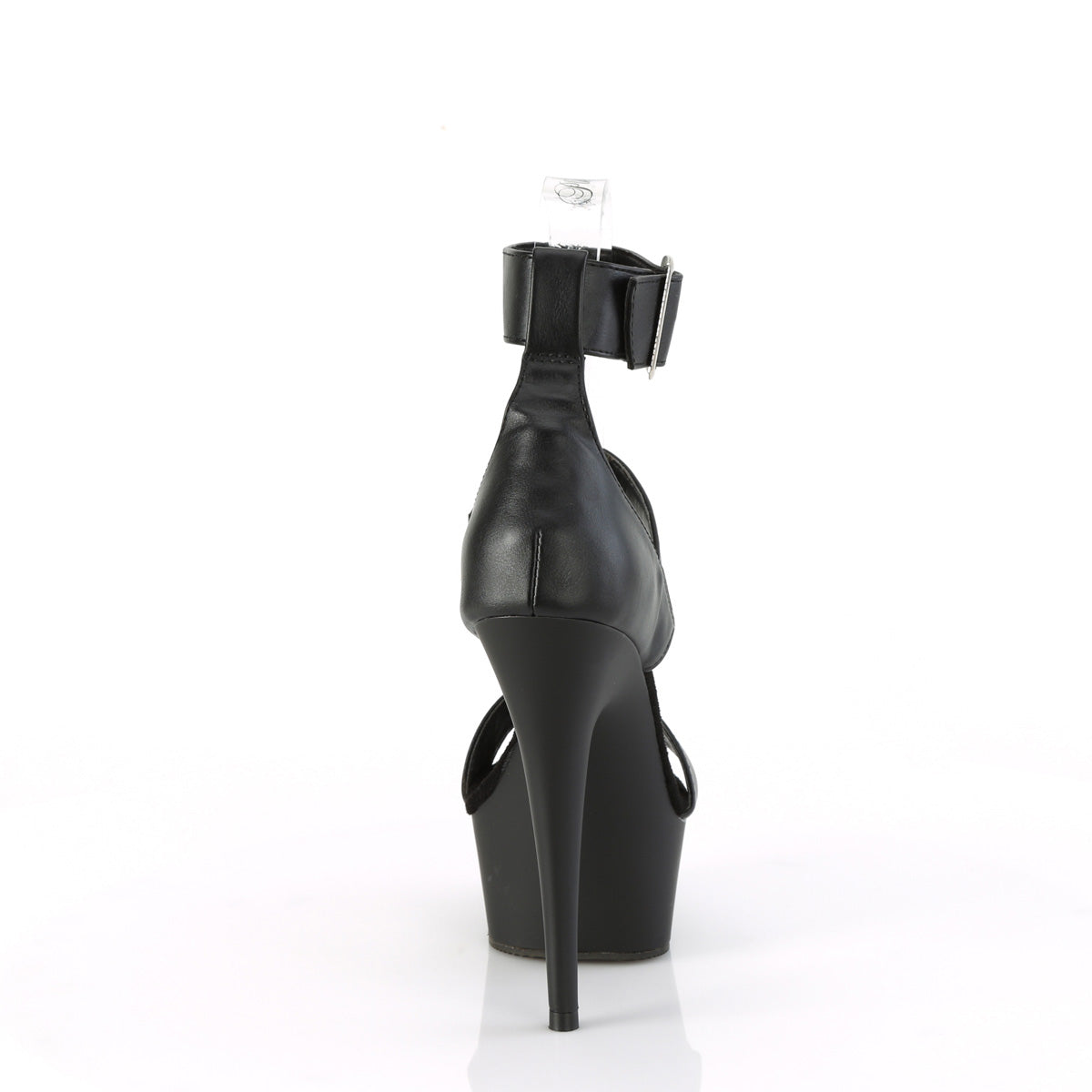【PLEASER】DELIGHT-629 シューズ Blk Faux Leather/Blk Matte【取寄】
