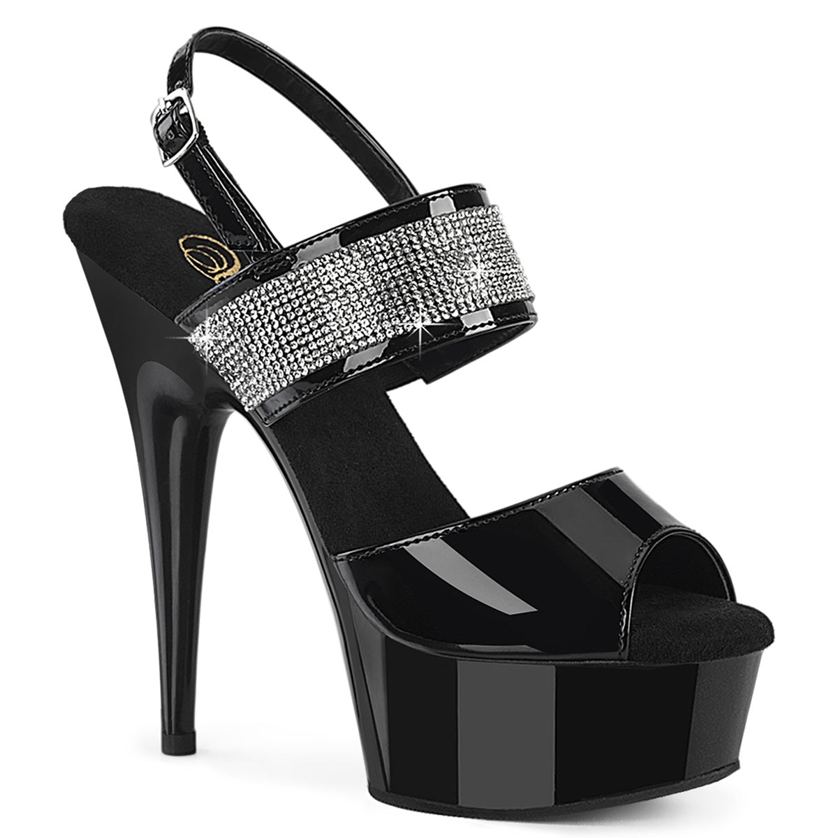 【PLEASER】DELIGHT-639 シューズ Blk Pat/Blk【取寄】
