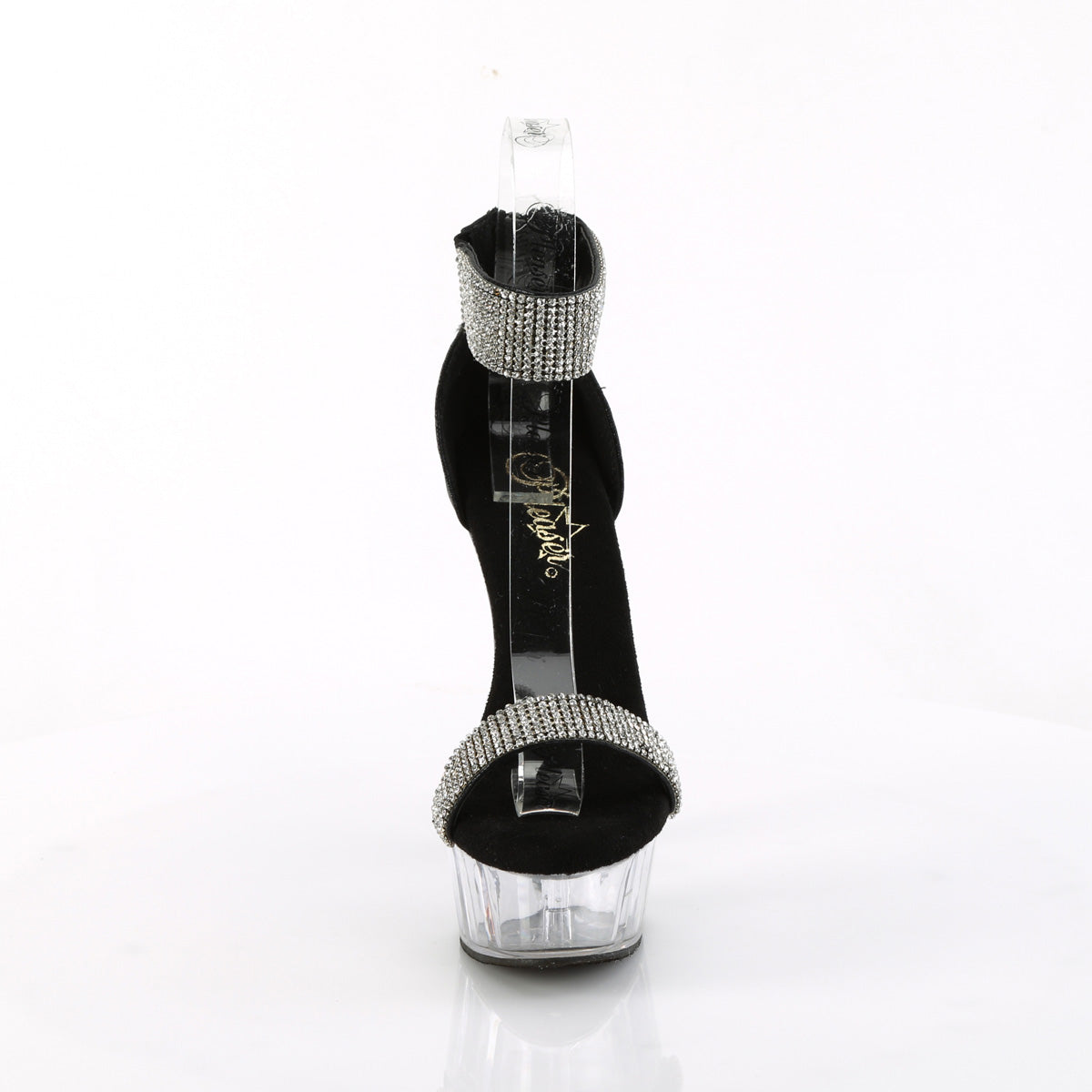 【PLEASER】DELIGHT-641 シューズ Blk Shimmery Fabric/Clr【取寄】