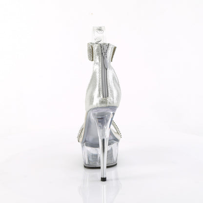 【PLEASER】DELIGHT-641 シューズ Slv Shimmery Fabric/Clr【取寄】
