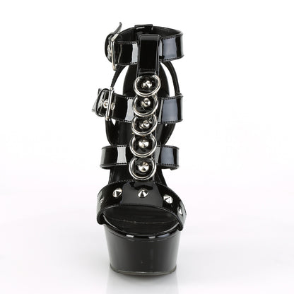 【PLEASER】DELIGHT-658 シューズ Blk Pat/Blk【取寄】
