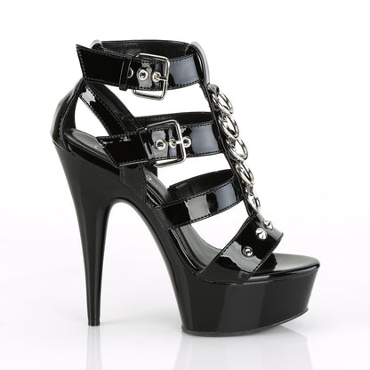 【PLEASER】DELIGHT-658 シューズ Blk Pat/Blk【取寄】